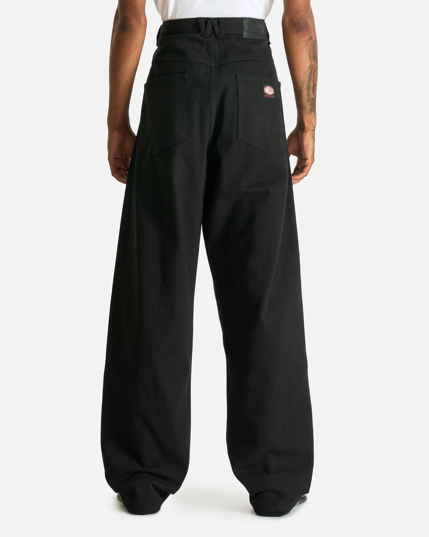 Willy Chavarria Men's Pants Bad Boy Jean in Black Denim