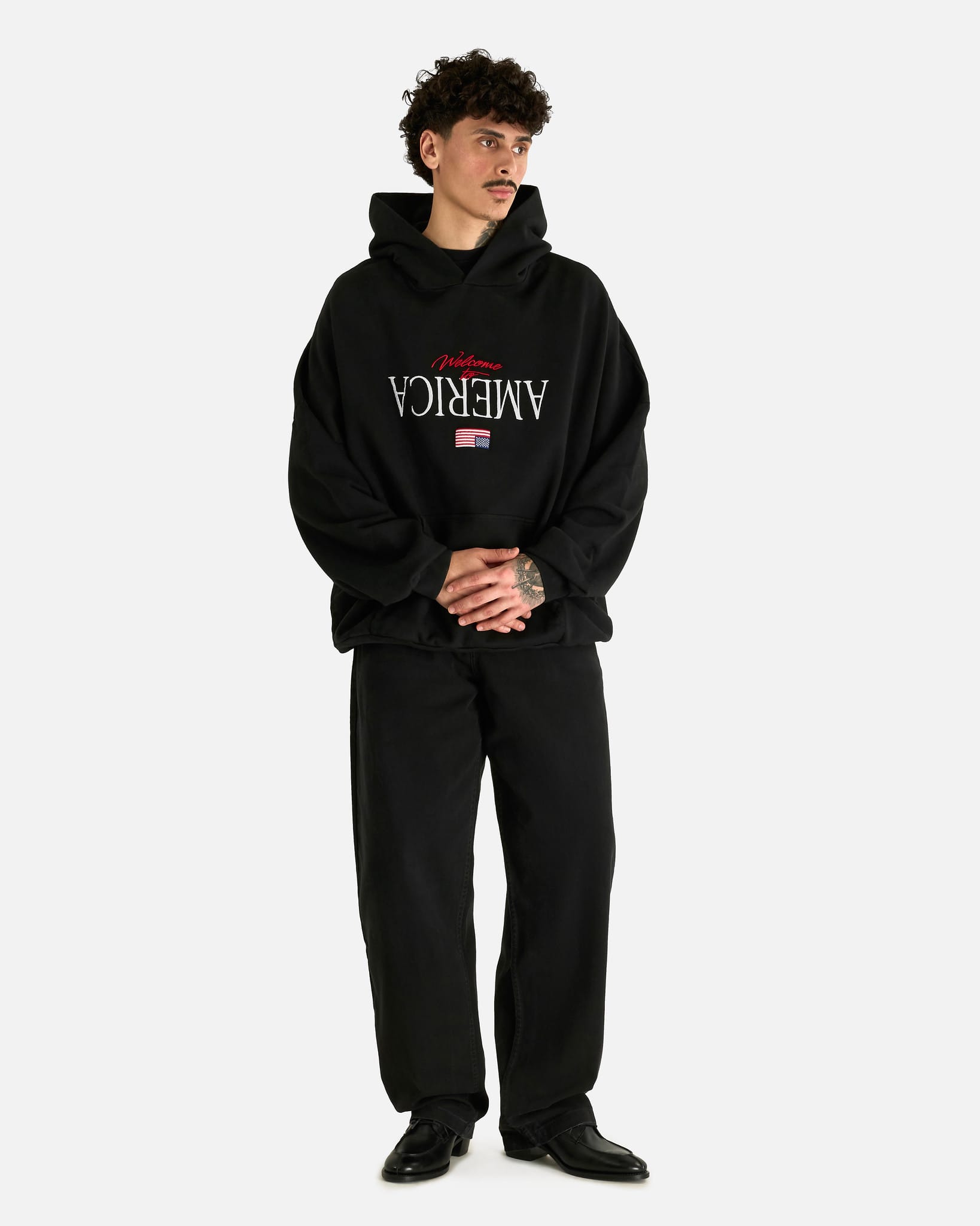Willy Chavarria Men's Jeans Bad Boy Jeans in Black