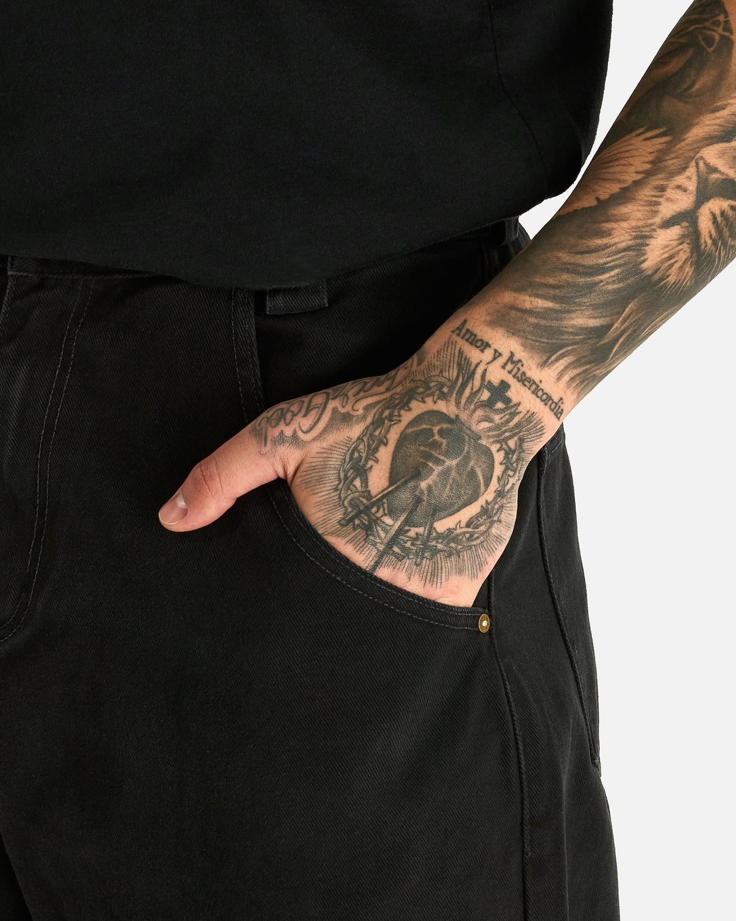 Willy Chavarria Men's Jeans Bad Boy Jeans in Black