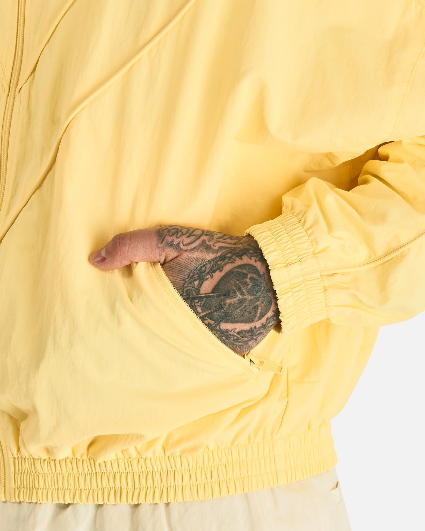 Willy Chavarria Men's Jackets Bad Boy Track Jacket in Butter