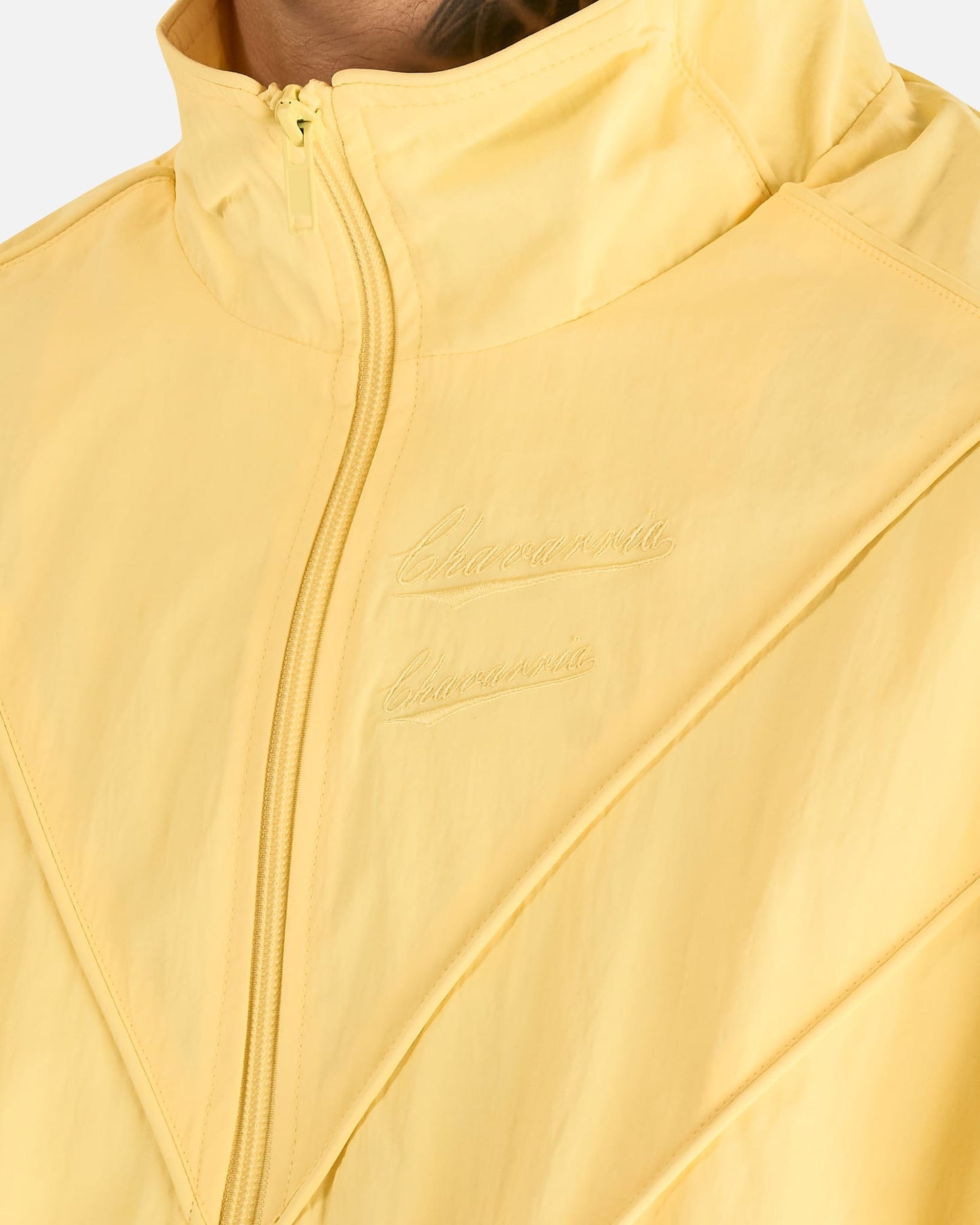 Willy Chavarria Men's Jackets Bad Boy Track Jacket in Butter