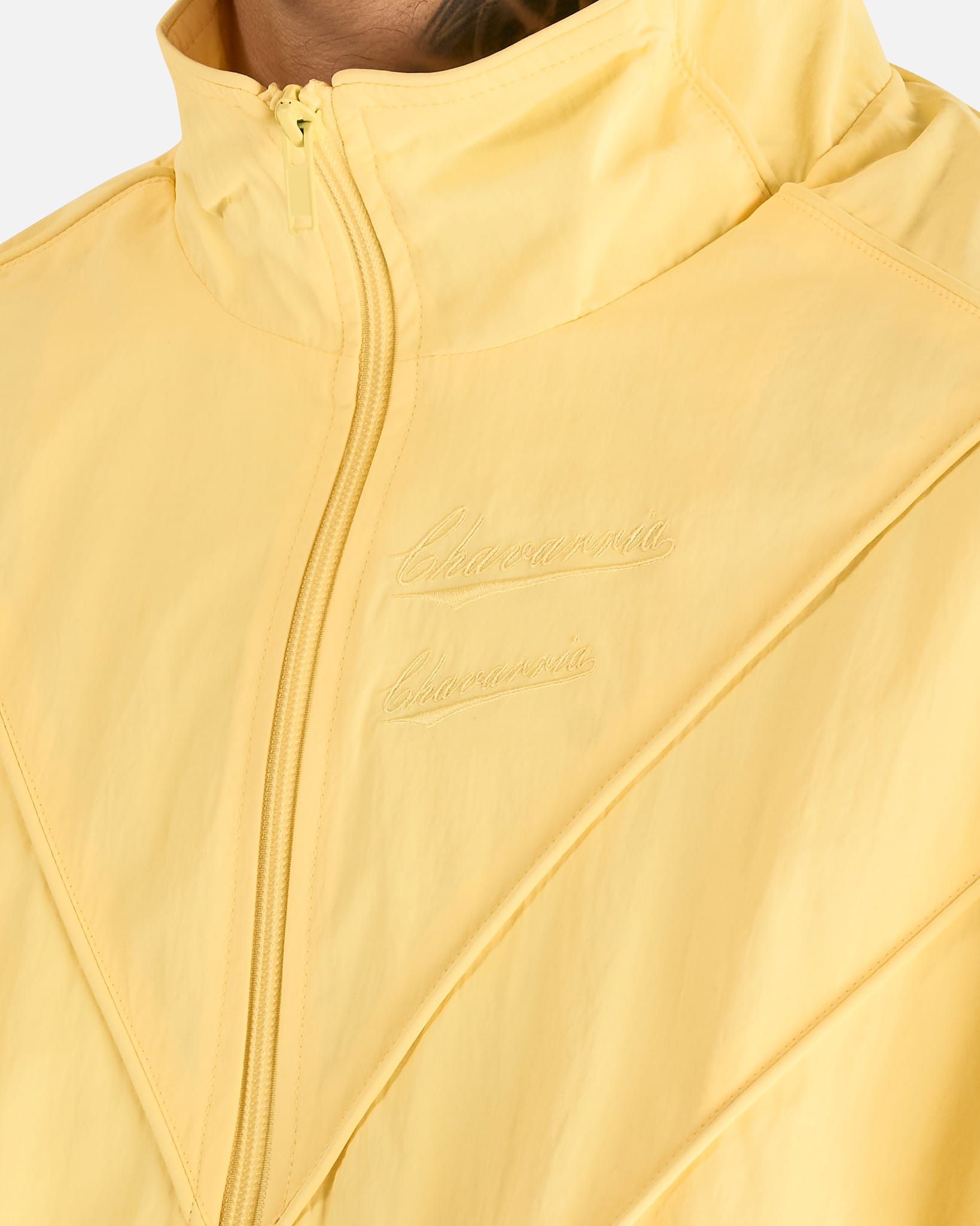 Willy Chavarria Men's Jackets Bad Boy Track Jacket in Butter