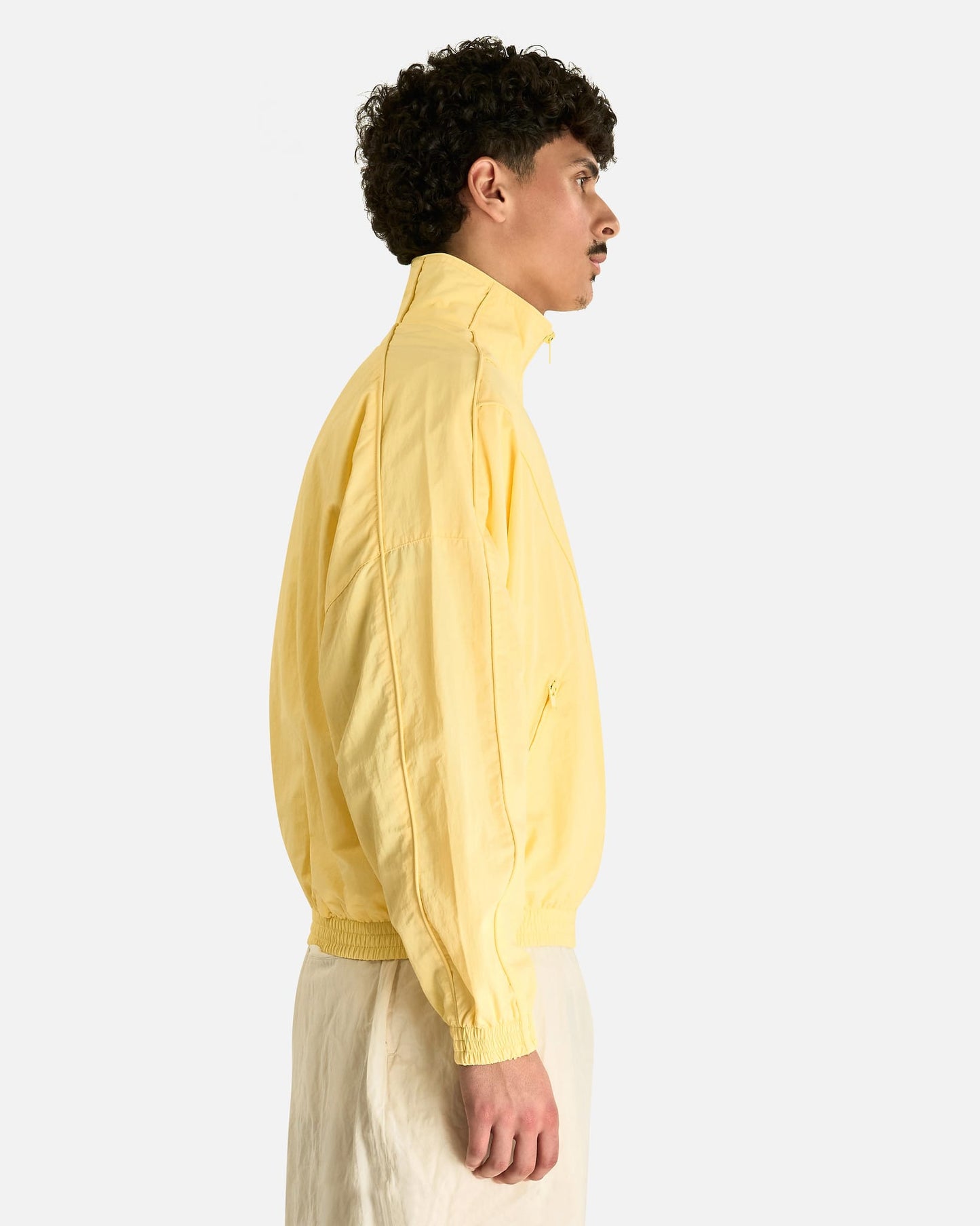 Willy Chavarria Men's Jackets Bad Boy Track Jacket in Butter
