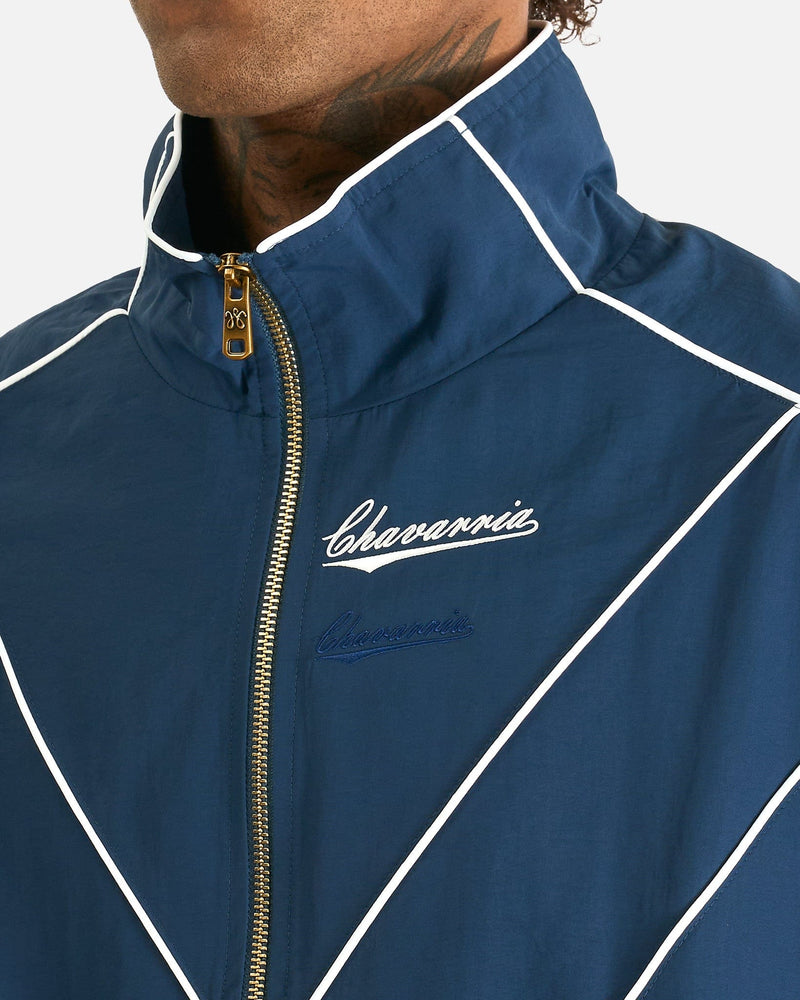 Willy Chavarria Jacket Bad Boy Track Jacket in Prussian Blue