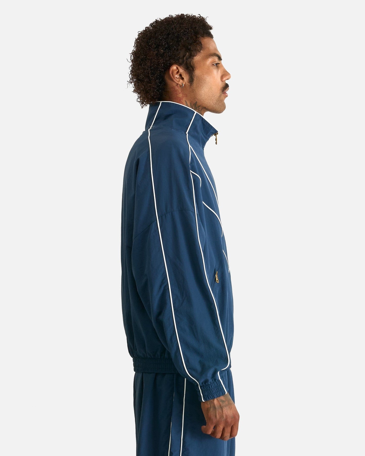 Willy Chavarria Jacket Bad Boy Track Jacket in Prussian Blue