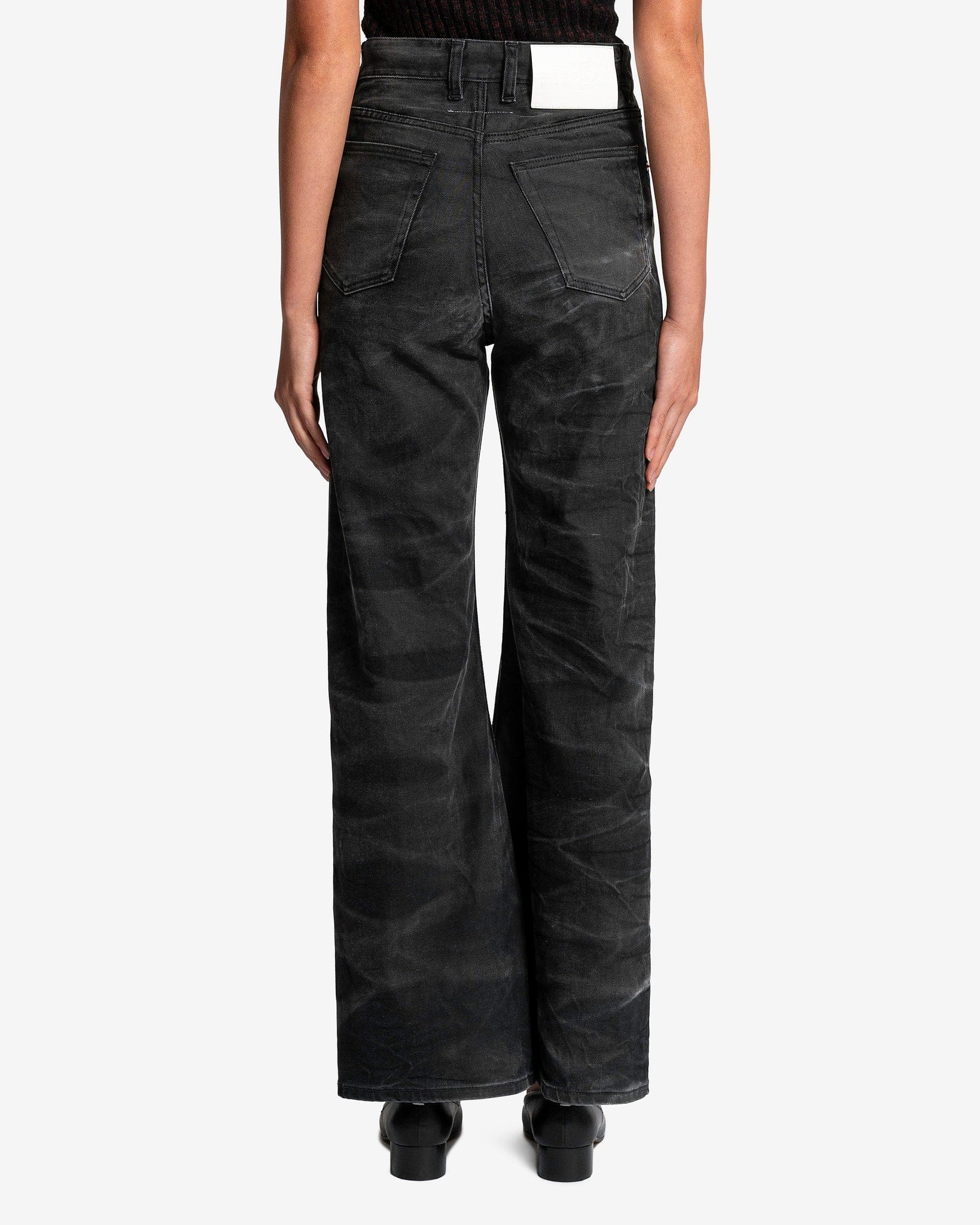 Baggy 5 Pocket Jeans in Washed Black – SVRN
