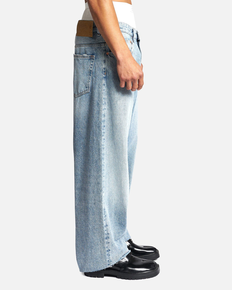 MM6 Maison Margiela Men's Jeans Baggy 5 Pocket Pants in Light Indigo