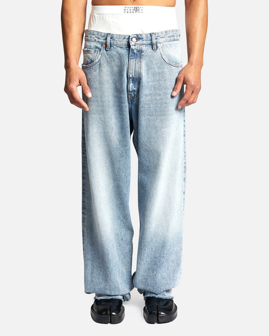 Verwaschene Jeans mit wellenförmiger Silhouette - Ready to Wear 1AB4SM