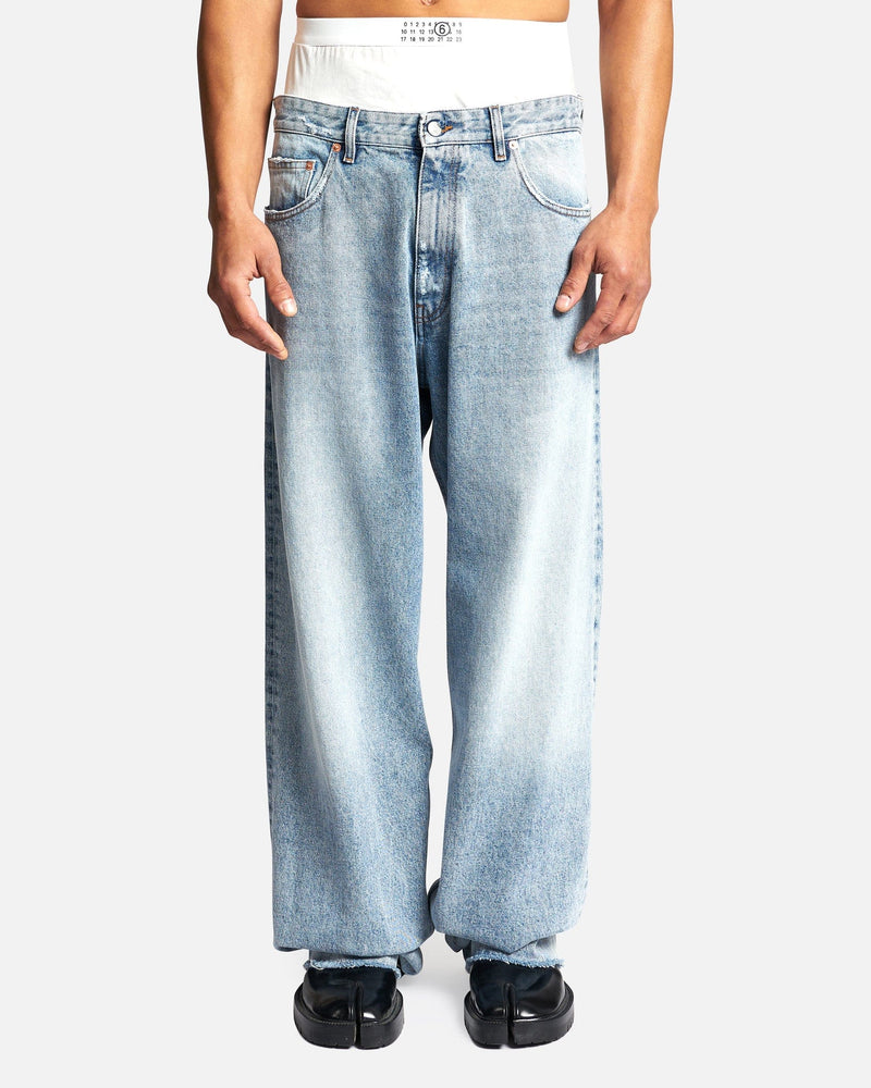 Baggy 5 Pocket Pants in Light Indigo – SVRN
