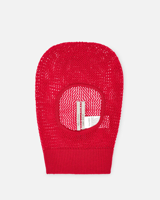 Rick Owens Men's Hats OS Balaclava in Cardinal Red