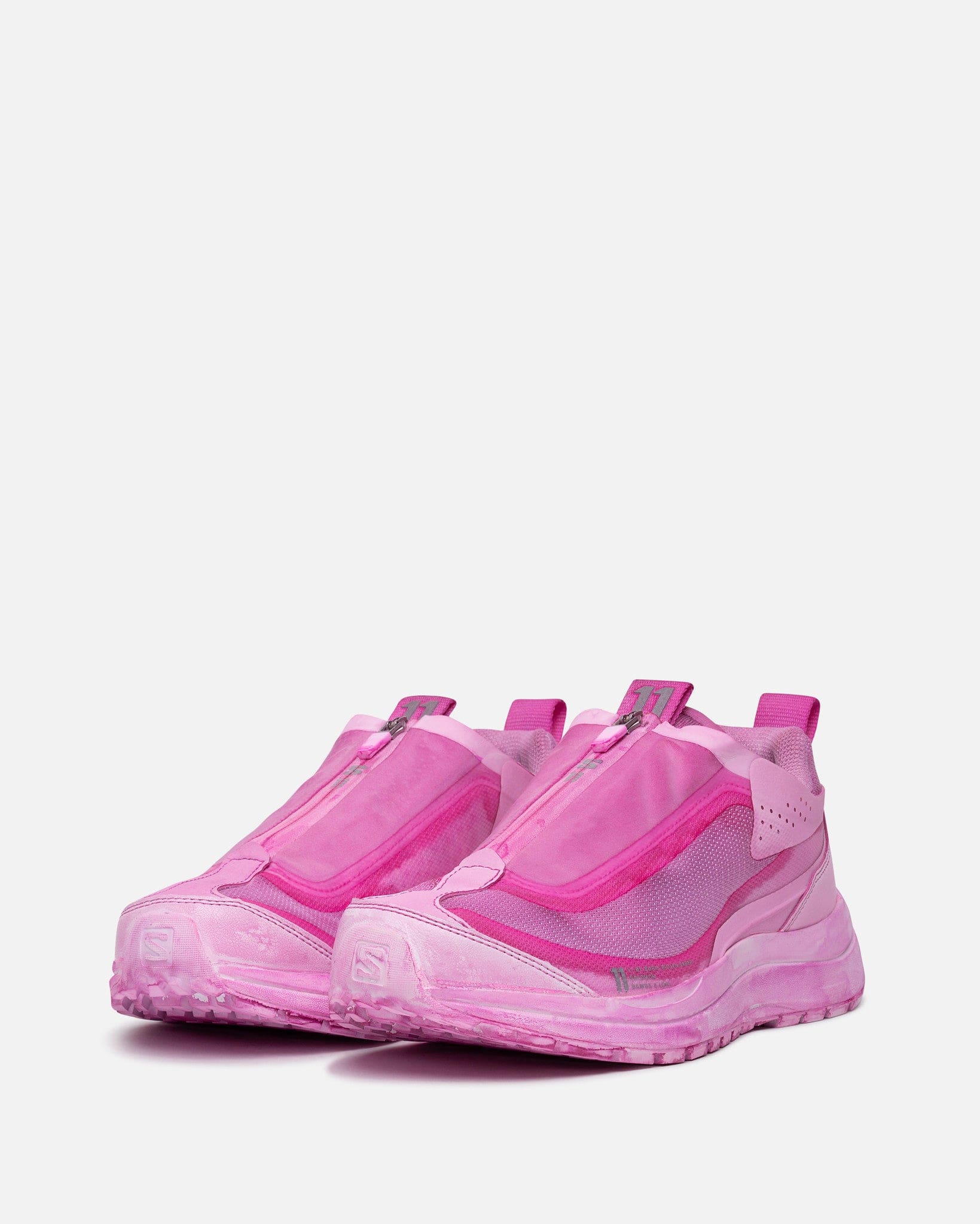11 by Boris Bidjan Saberi Men's Sneakers Bamba 2 Low in Pink Panther