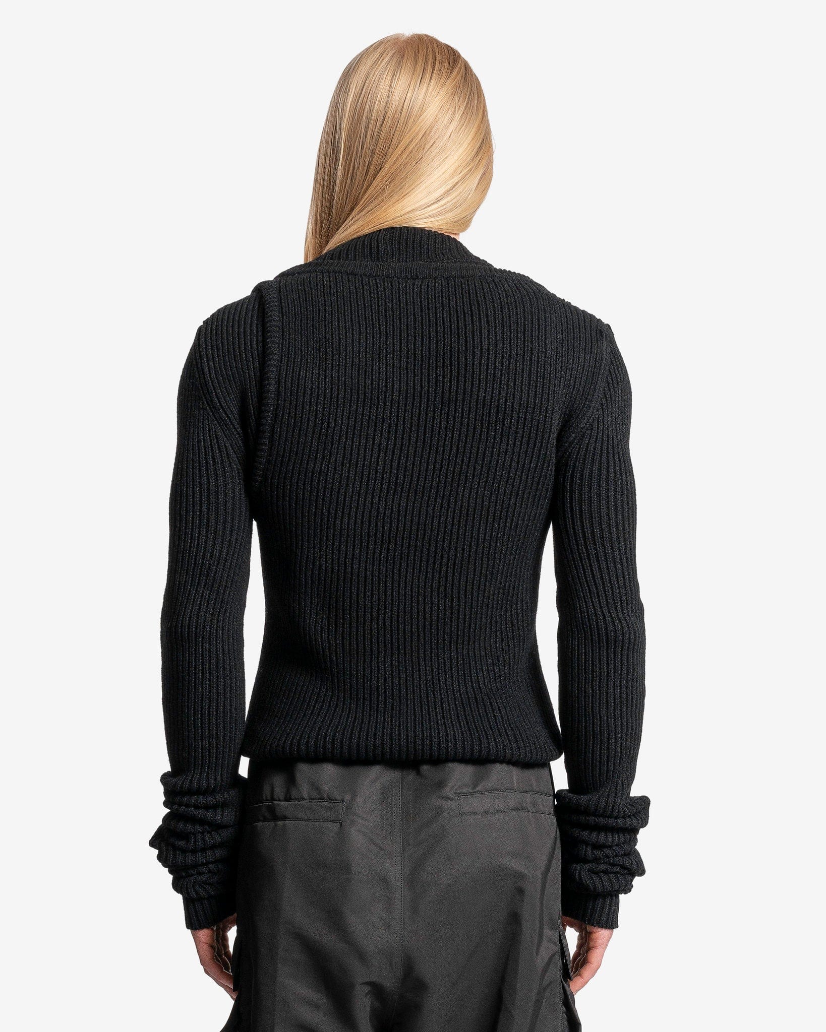 Rick Owens Men's Sweater Banana LS in Black