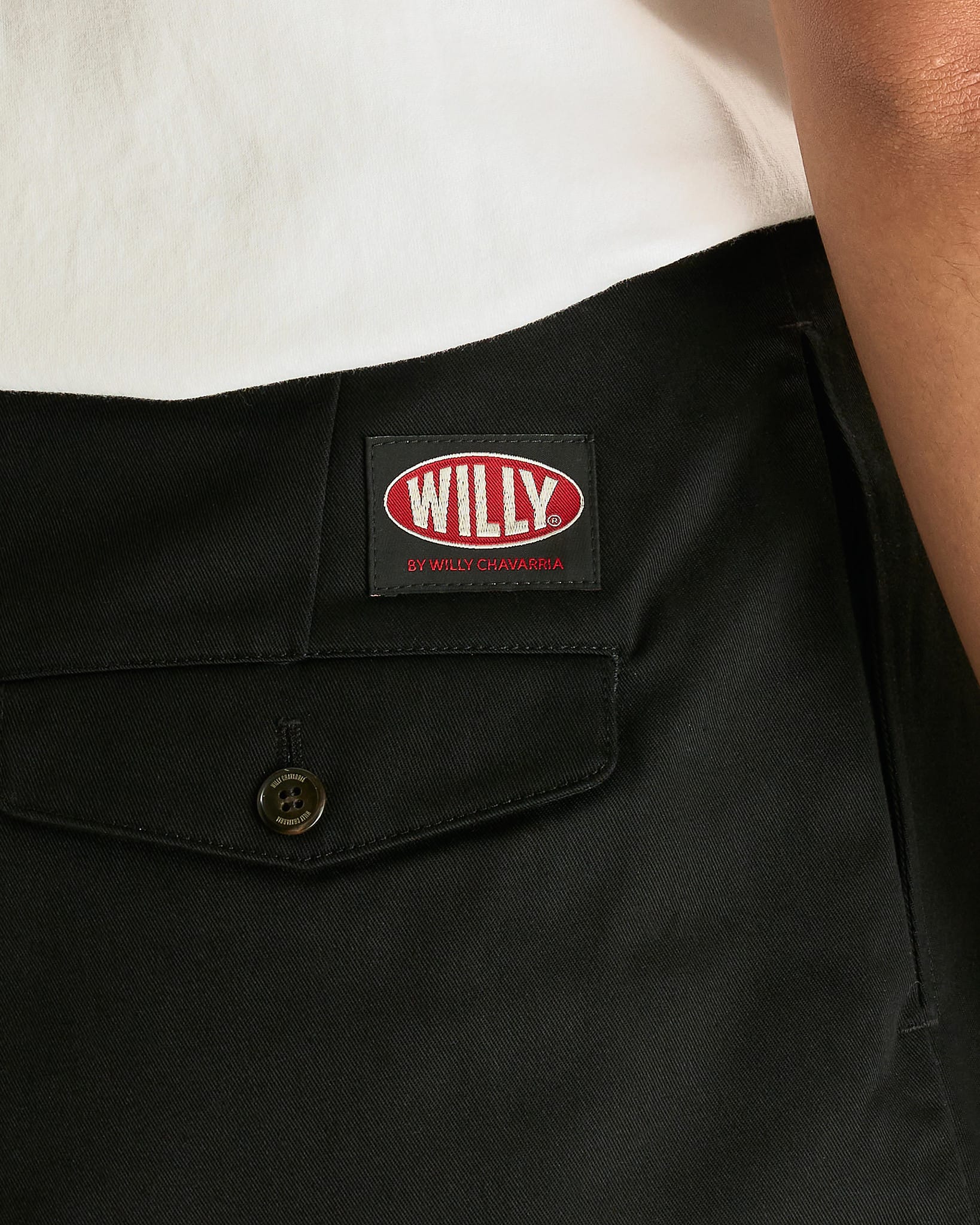 Willy Chavarria Men's Shorts Barracho Short in Black