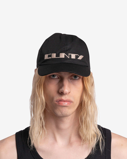 Rick Owens DRKSHDW Men's Hats Baseball Cap in Black/Pearl
