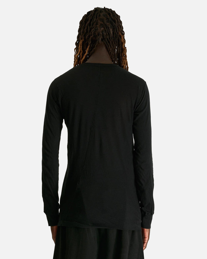 Rick Owens Men's Shirts Basic LS T in Black