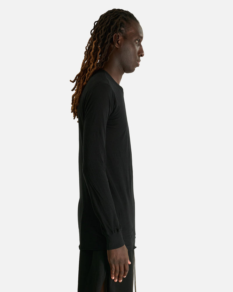 Rick Owens Men's Shirts Basic LS T in Black