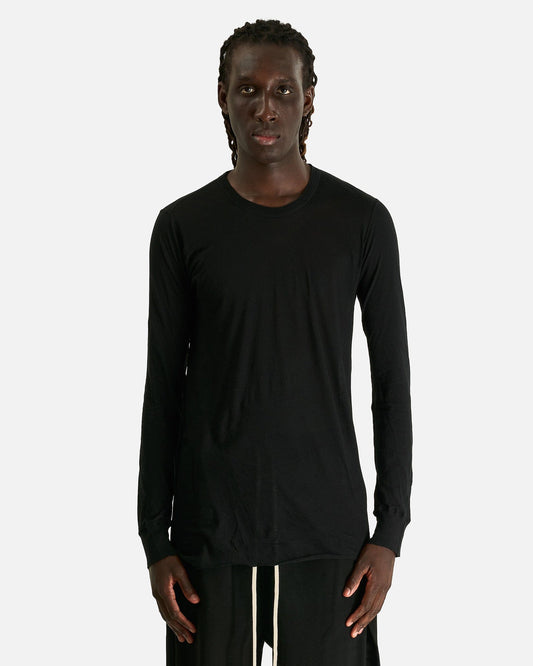 Rick Owens Men's Shirts Basic LS T in Black