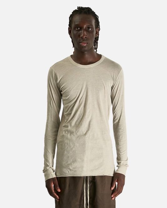 Rick Owens Men's Shirts Basic LS T in Pearl