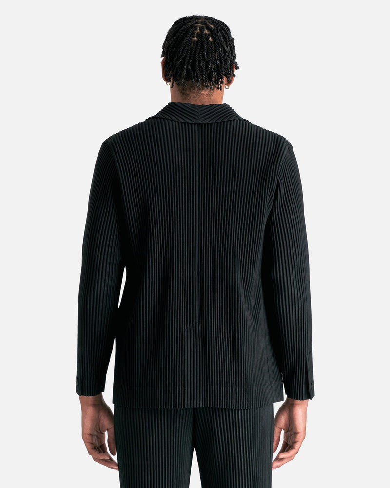 Homme Plissé Issey Miyake Men's Jackets Basics Blazer in Black