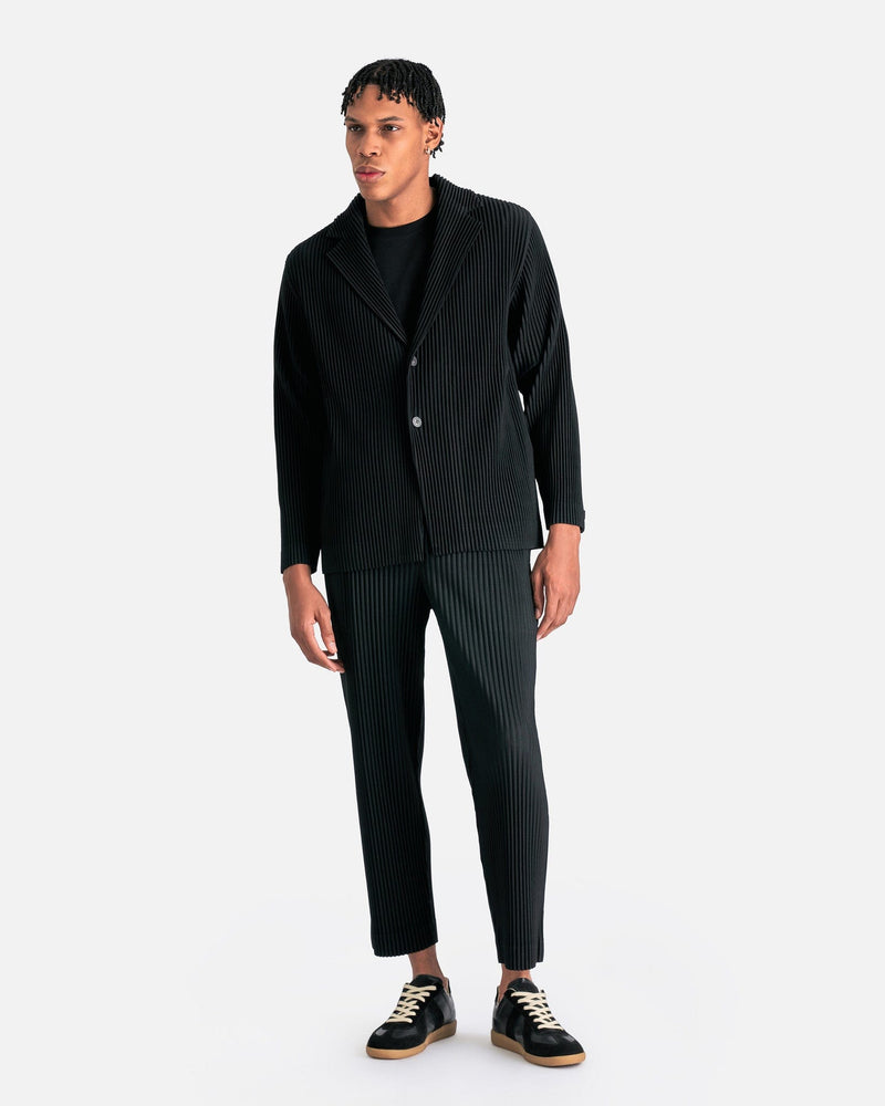 Homme Plissé Issey Miyake Men's Jackets Basics Blazer in Black