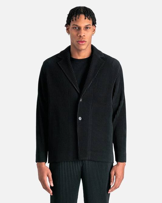 Homme Plissé Issey Miyake Men's Jackets Basics Blazer in Black