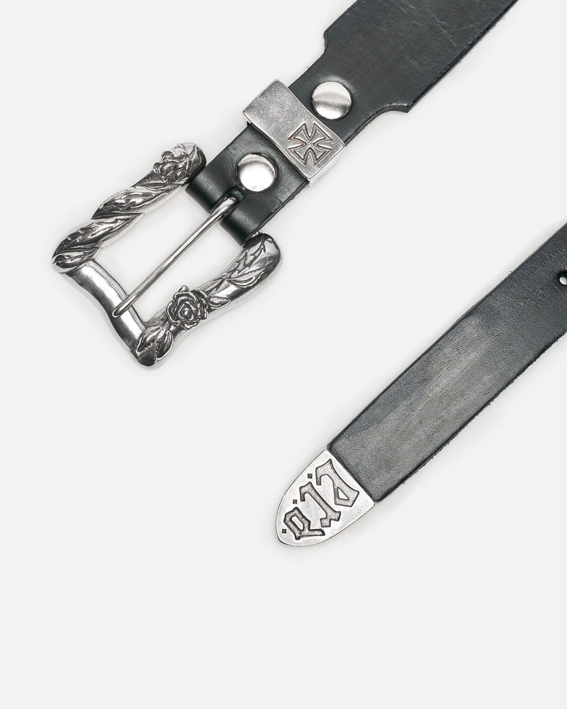 Enfants Riches Deprimes Leather Goods Bat Stud Texas Serenade Belt in Black