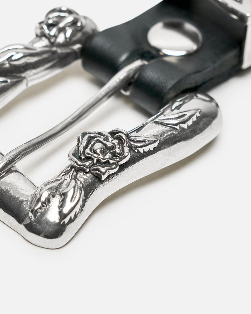 Enfants Riches Deprimes Leather Goods Bat Stud Texas Serenade Belt in Black