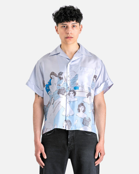 Bath House Silk Chemise in Light Blue – SVRN