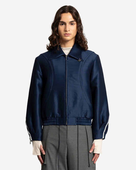 CMMAWEAR Men's Jackets Batwing Piercing Jacket in Evening Blue