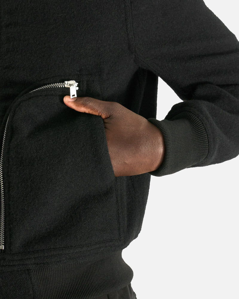 Rick Owens Men's Jackets Bauhaus Flight in Black