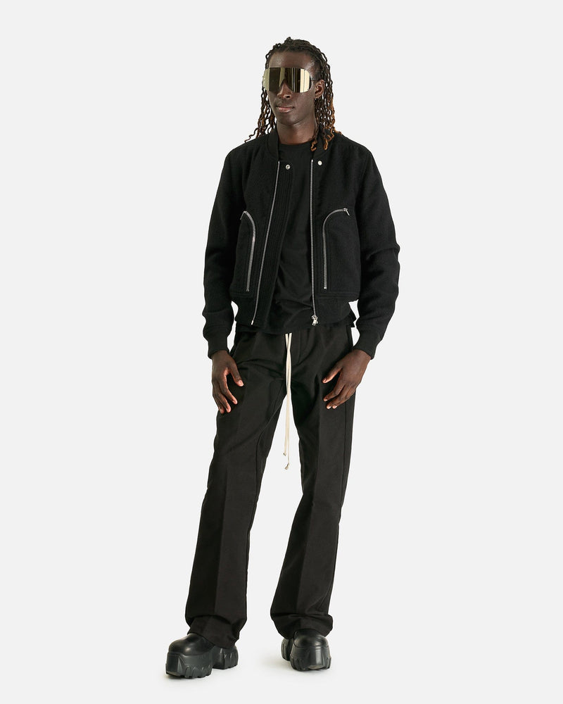 Rick Owens Men's Jackets Bauhaus Flight in Black