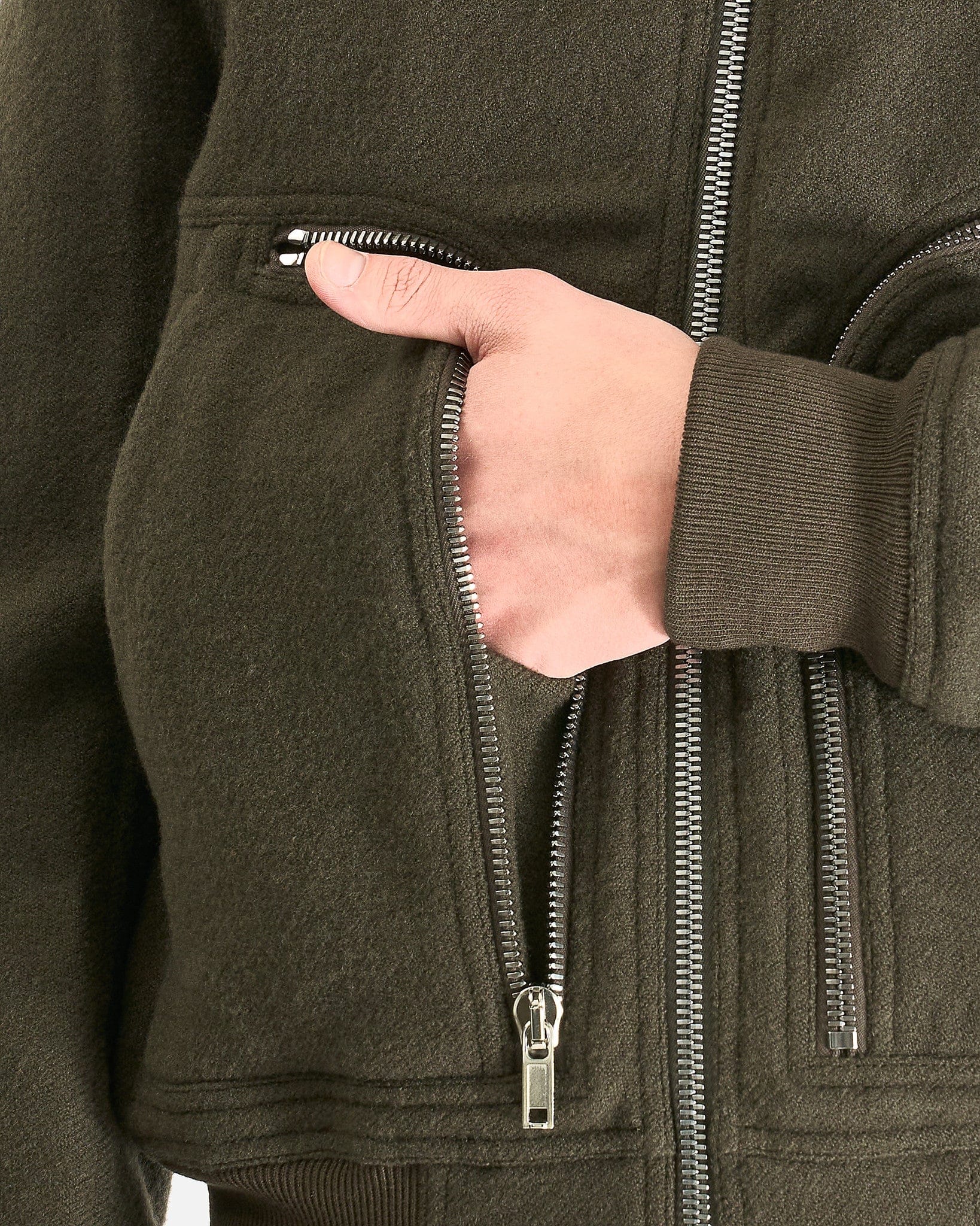 Rick Owens Men's Jackets Bauhaus Flight in Bosco