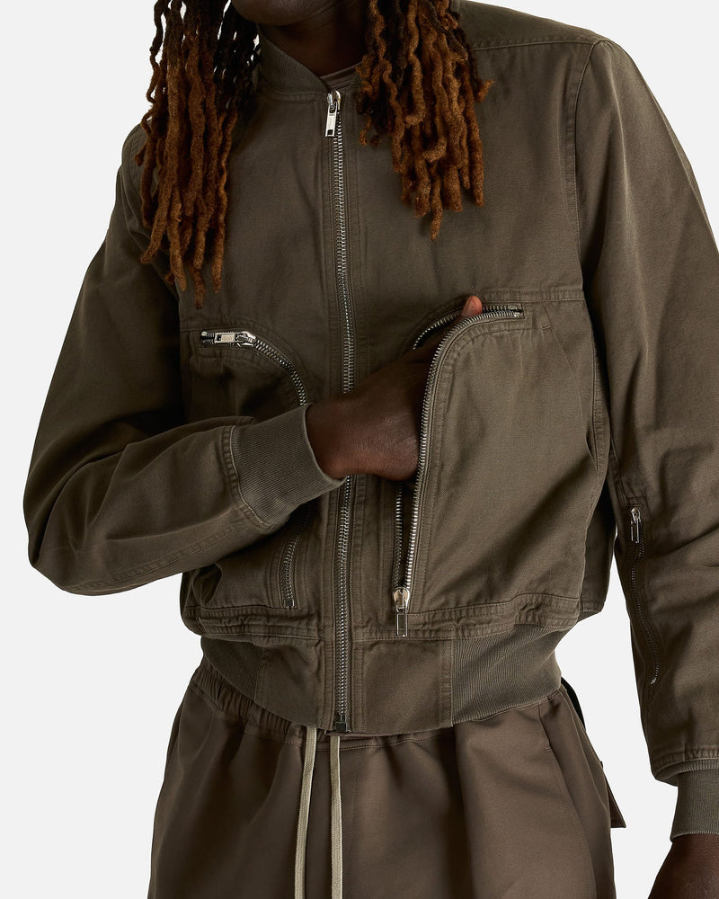 Rick Owens DRKSHDW Men's Jackets Bauhaus Flight in Dust