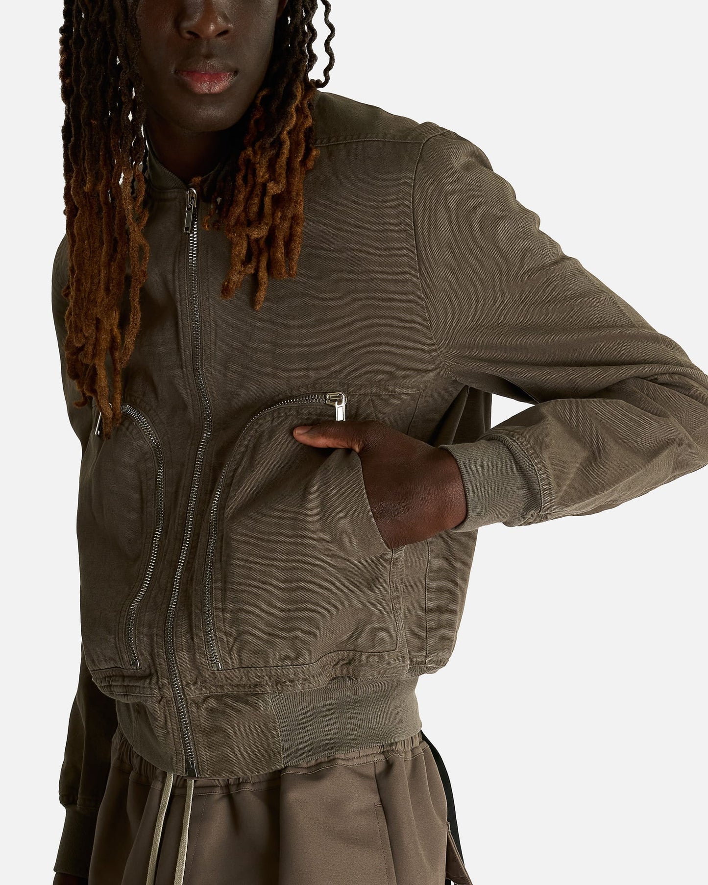 Rick Owens DRKSHDW Men's Jackets Bauhaus Flight in Dust