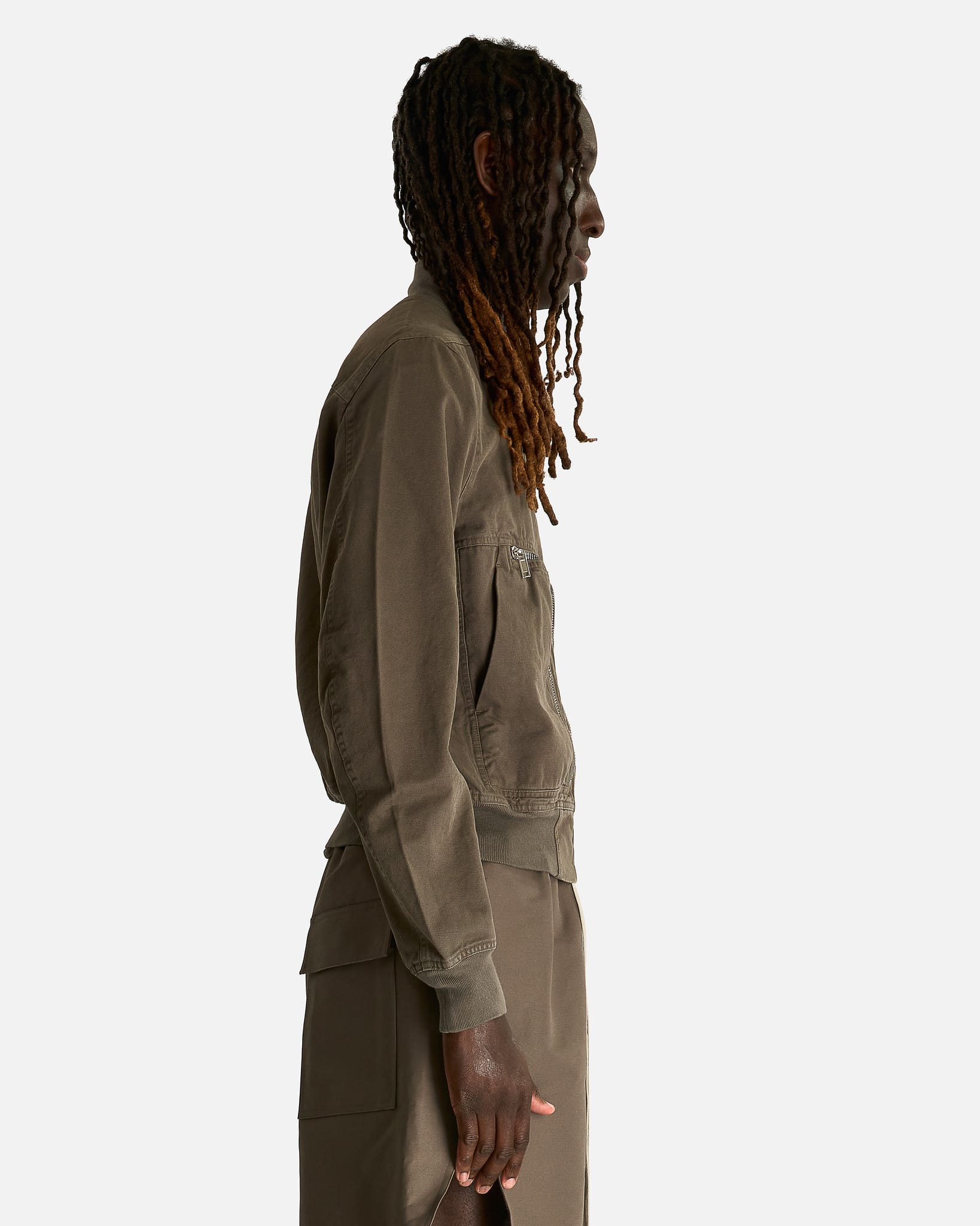 Rick Owens DRKSHDW Men's Jackets Bauhaus Flight in Dust