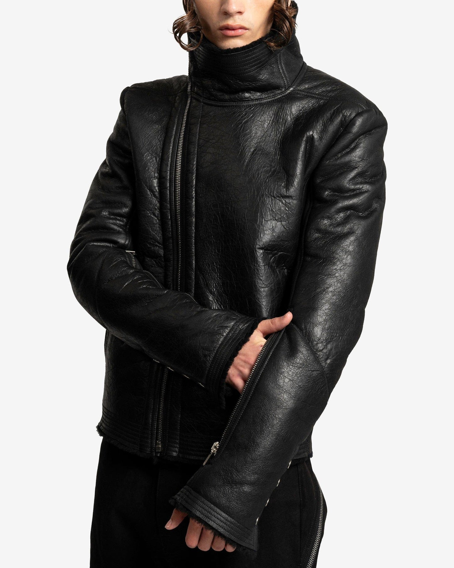 Rick Owens Men's Jackets Bauhaus Jacket in Black