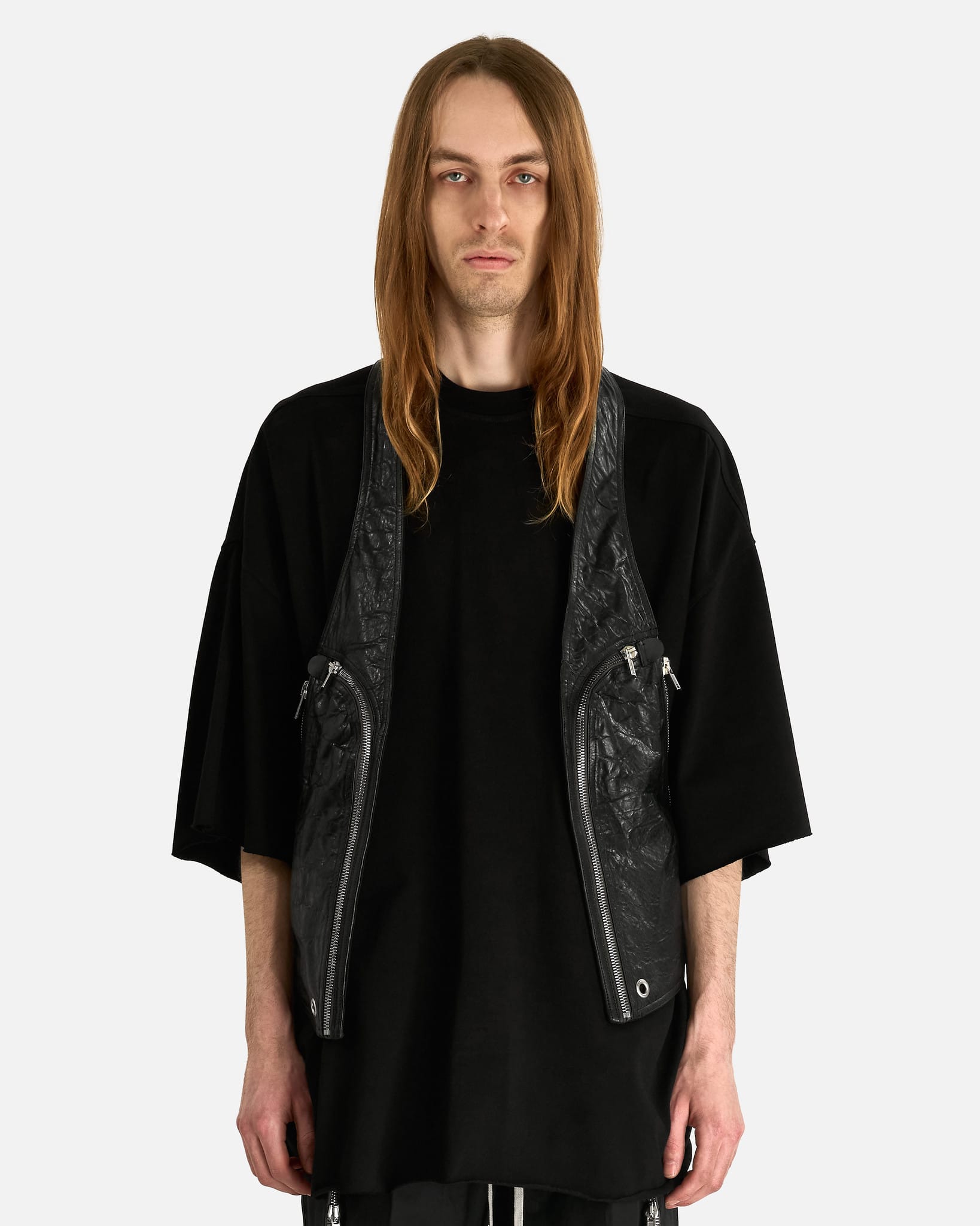 Rick Owens Men's Jackets Bauhaus Vest in Black