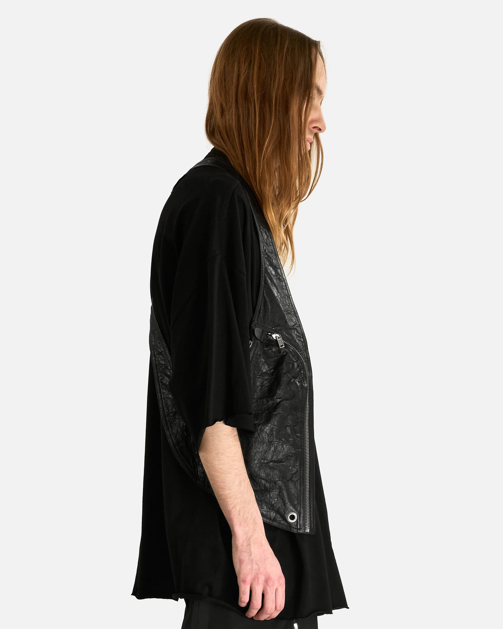 Rick Owens Men's Jackets Bauhaus Vest in Black