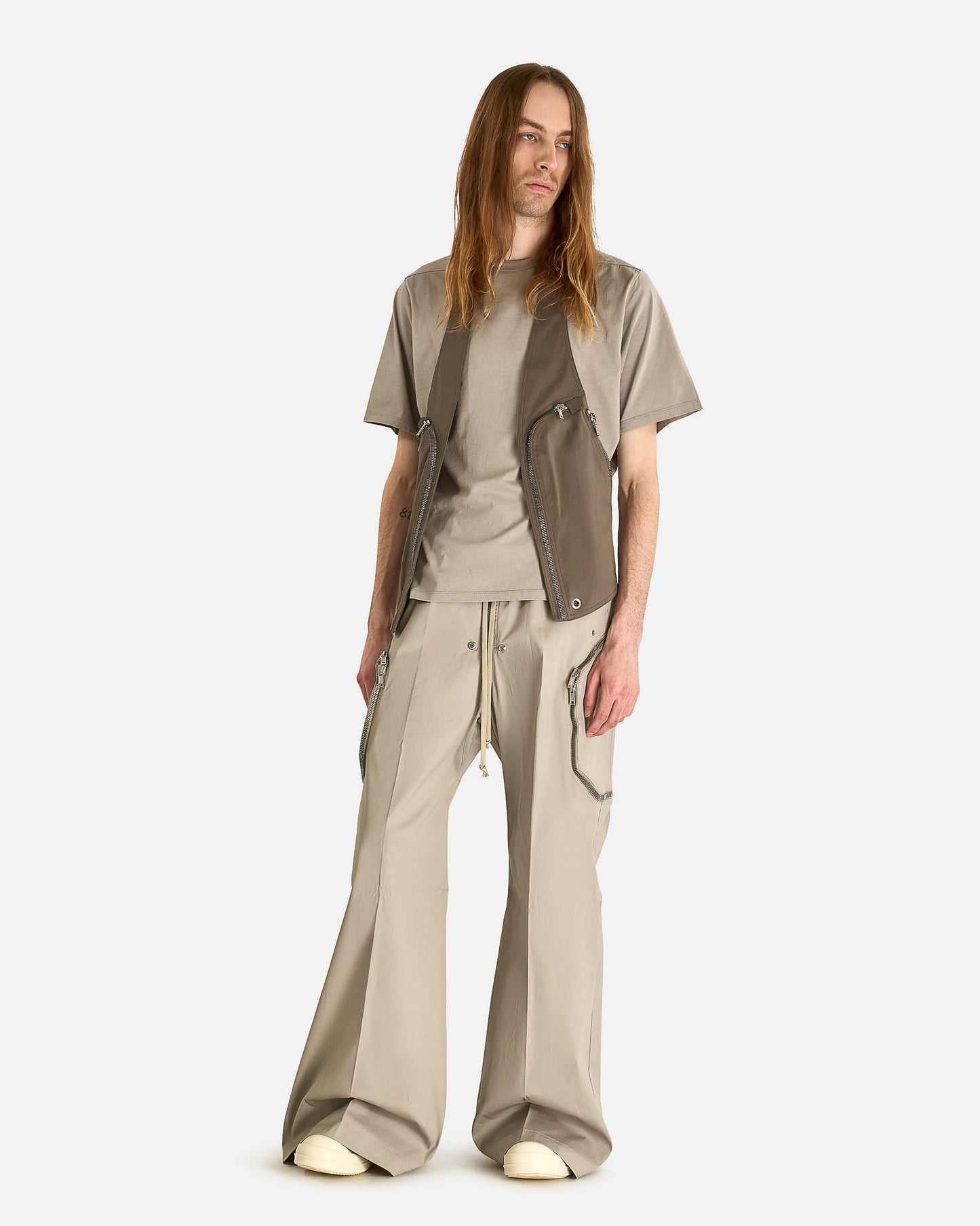 Rick Owens Men's Jackets Bauhaus Vest in Dust