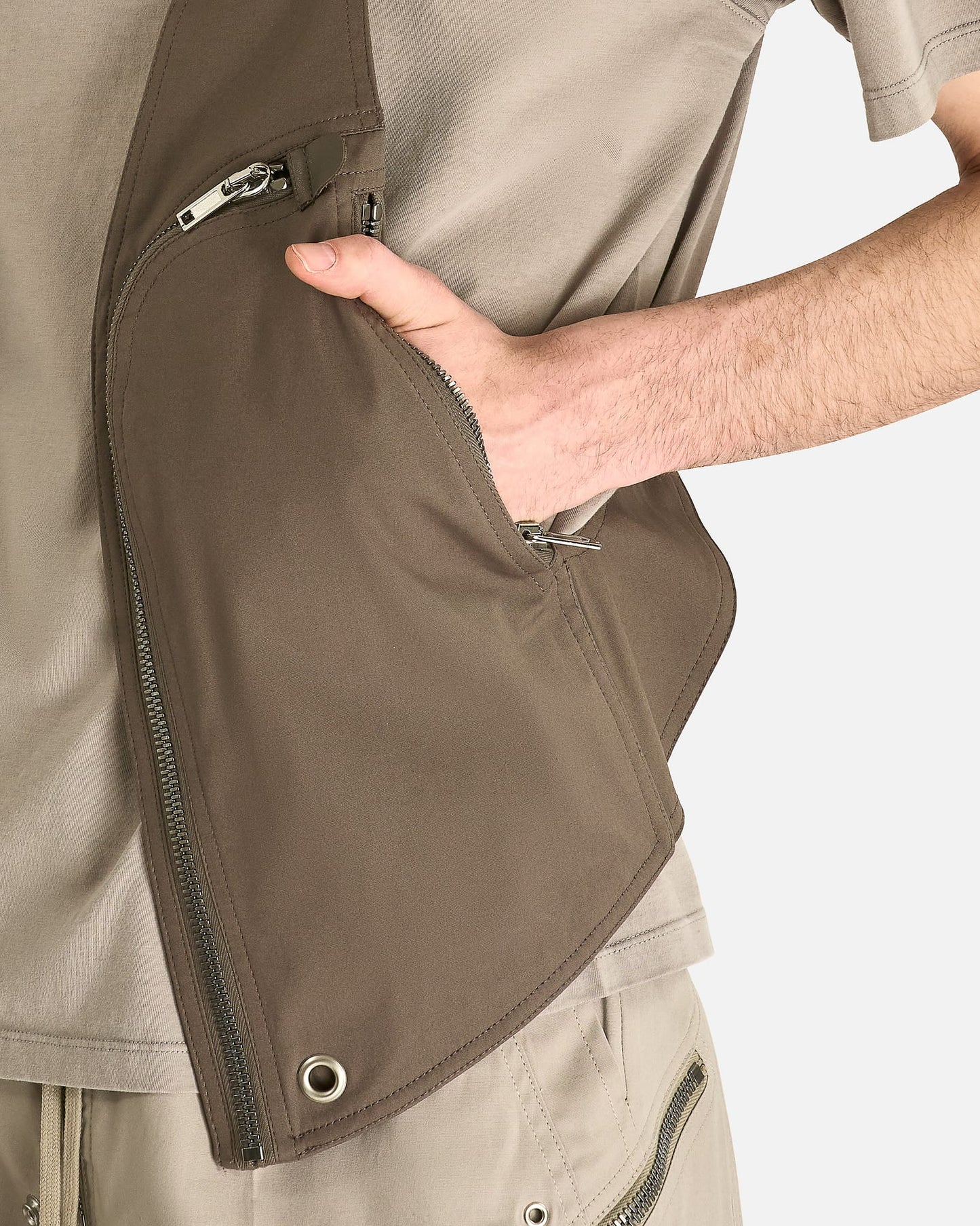 Rick Owens Men's Jackets Bauhaus Vest in Dust