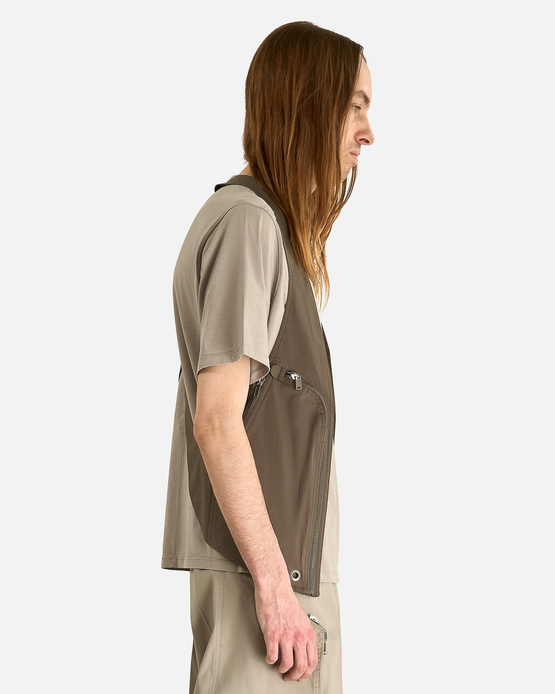 Rick Owens Men's Jackets Bauhaus Vest in Dust