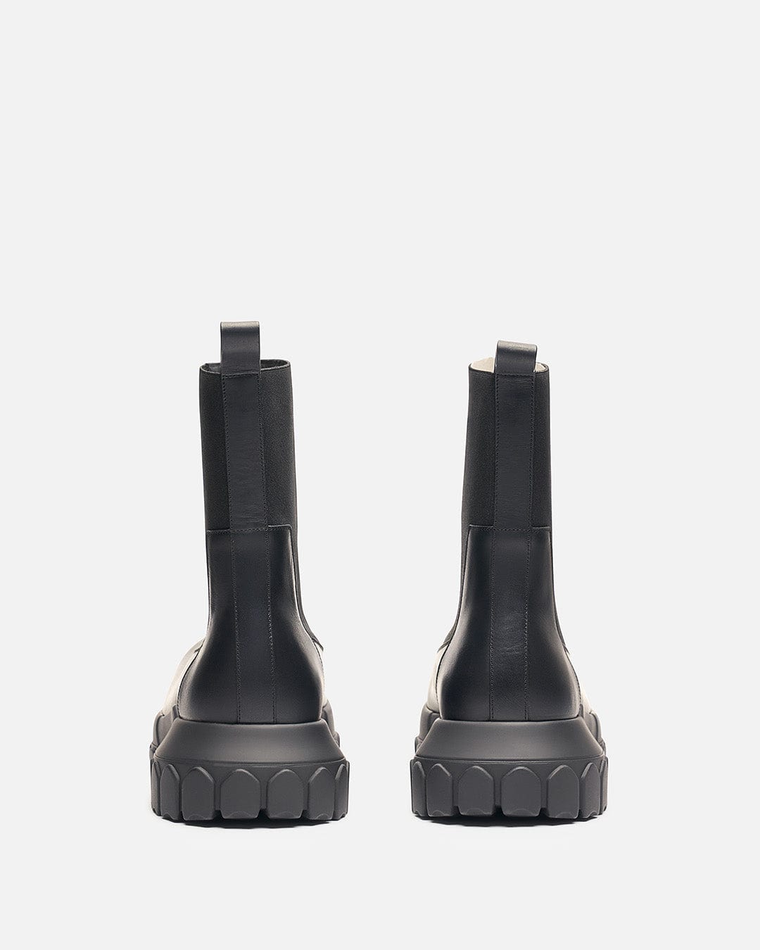 Rick Owens Men's Boots Beatle Bozo Tractor in Black/Black