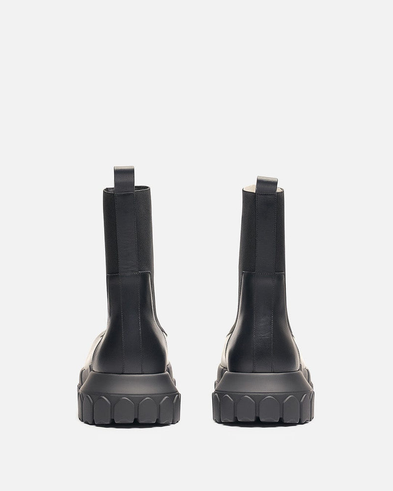 Rick Owens Men's Boots Beatle Bozo Tractor in Black/Black
