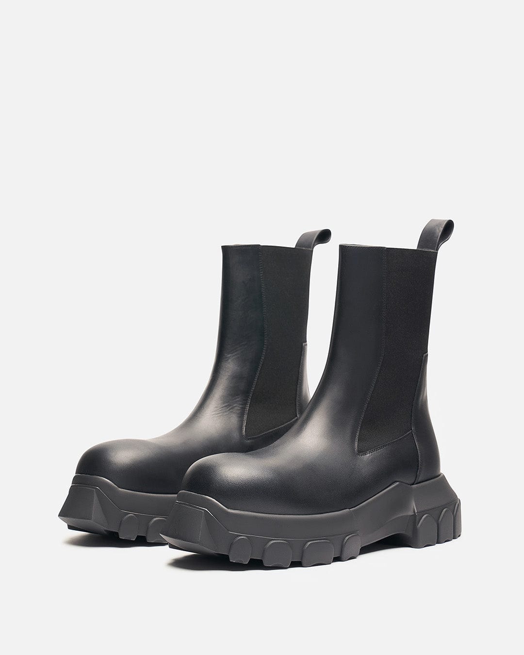 Rick Owens Men's Boots Beatle Bozo Tractor in Black/Black