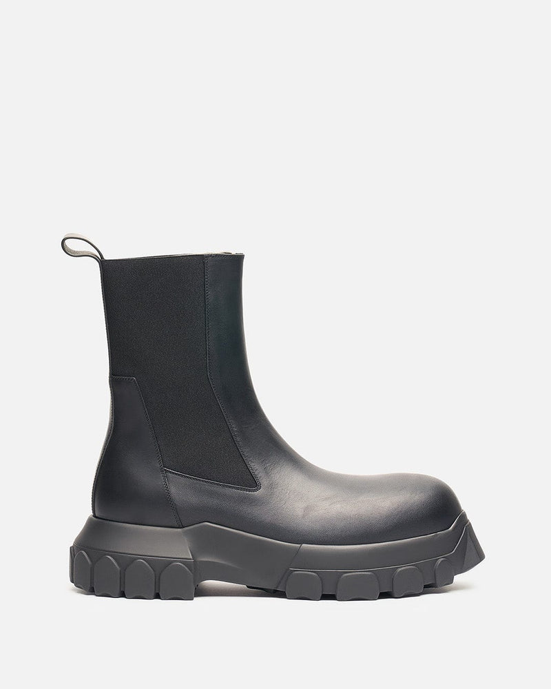 Rick Owens Men's Boots Beatle Bozo Tractor in Black/Black