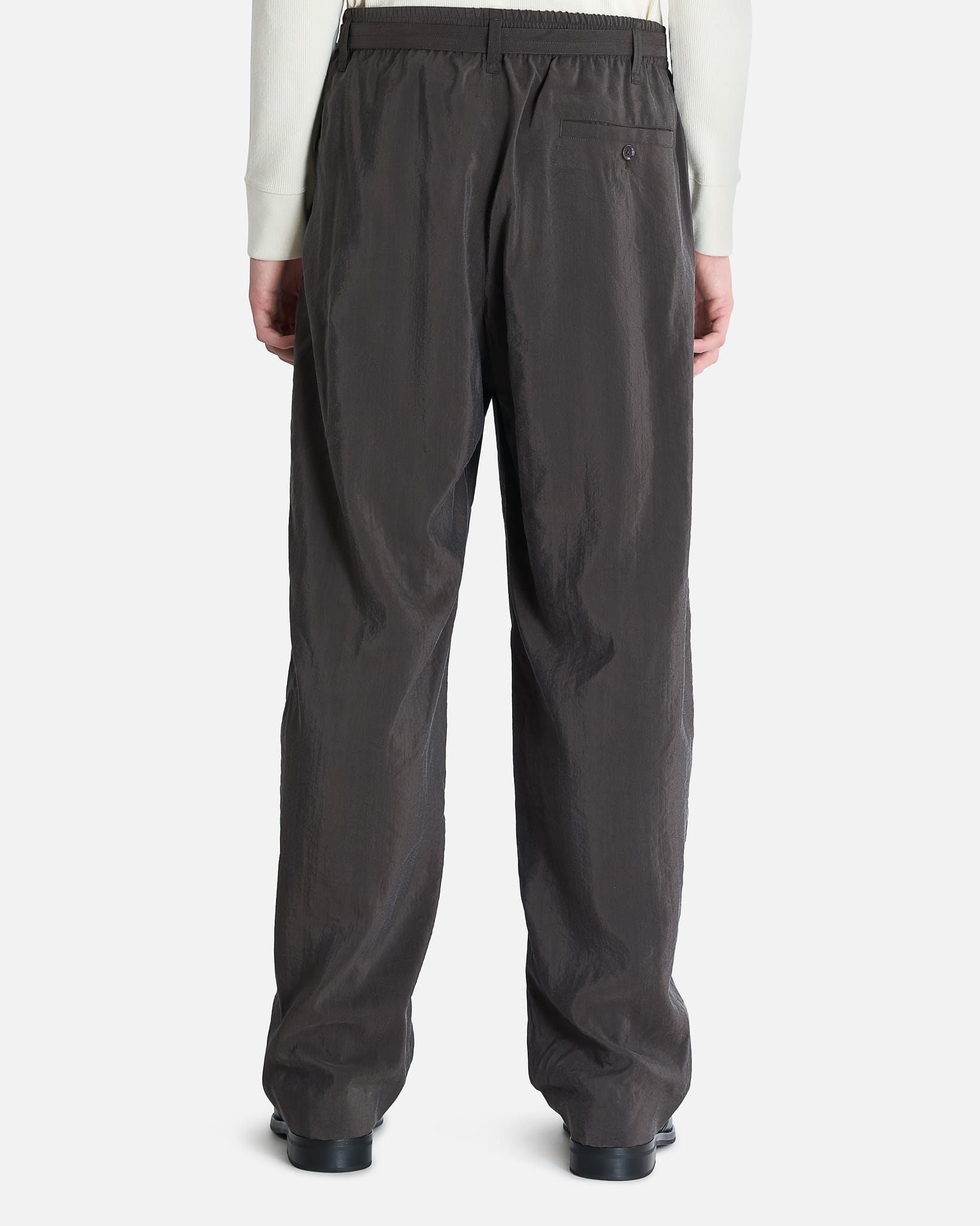 Belted Relaxed Pants in Licorice – SVRN