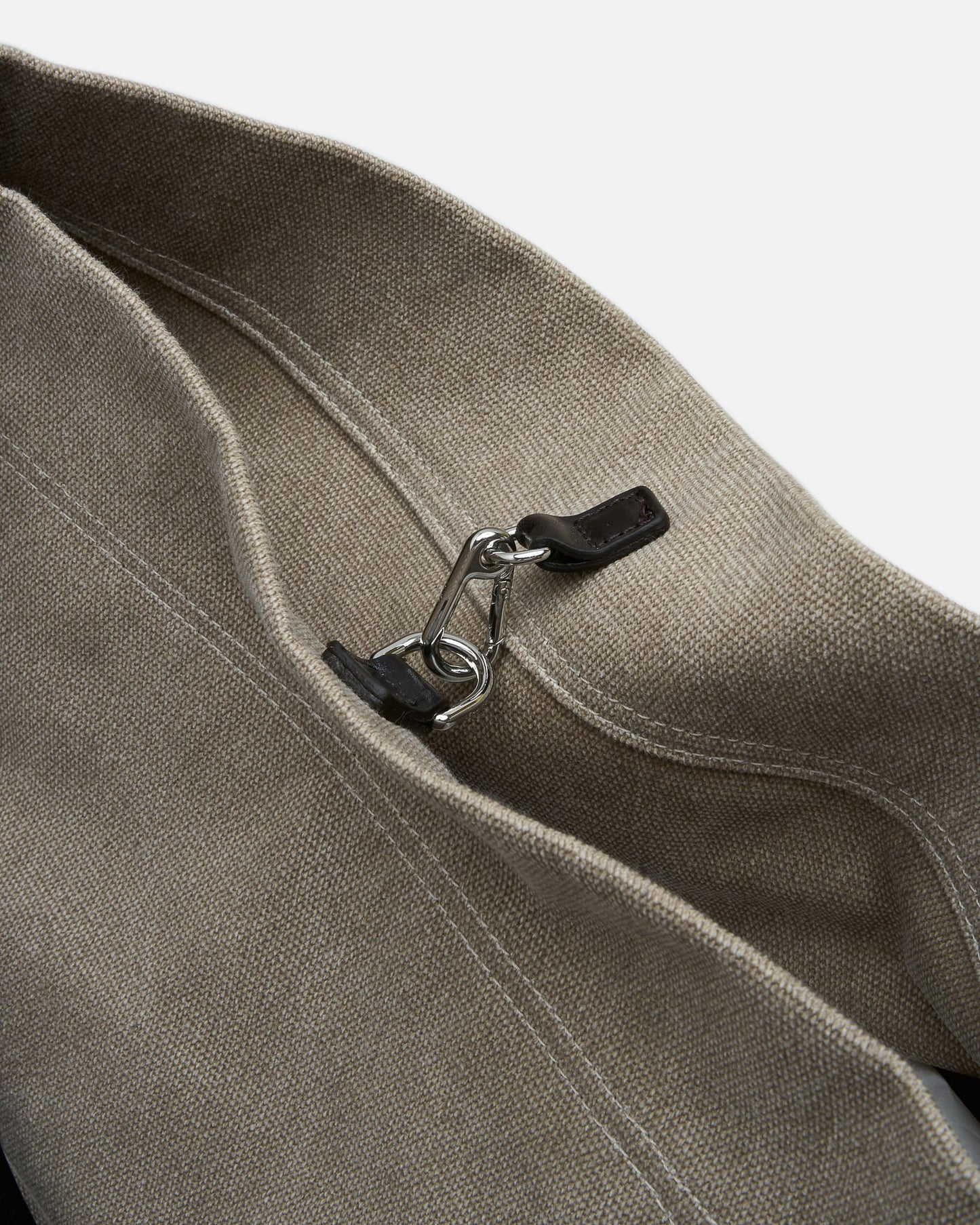 LEMAIRE Men's Bags OS Belted Tote Bag in Dark Linen