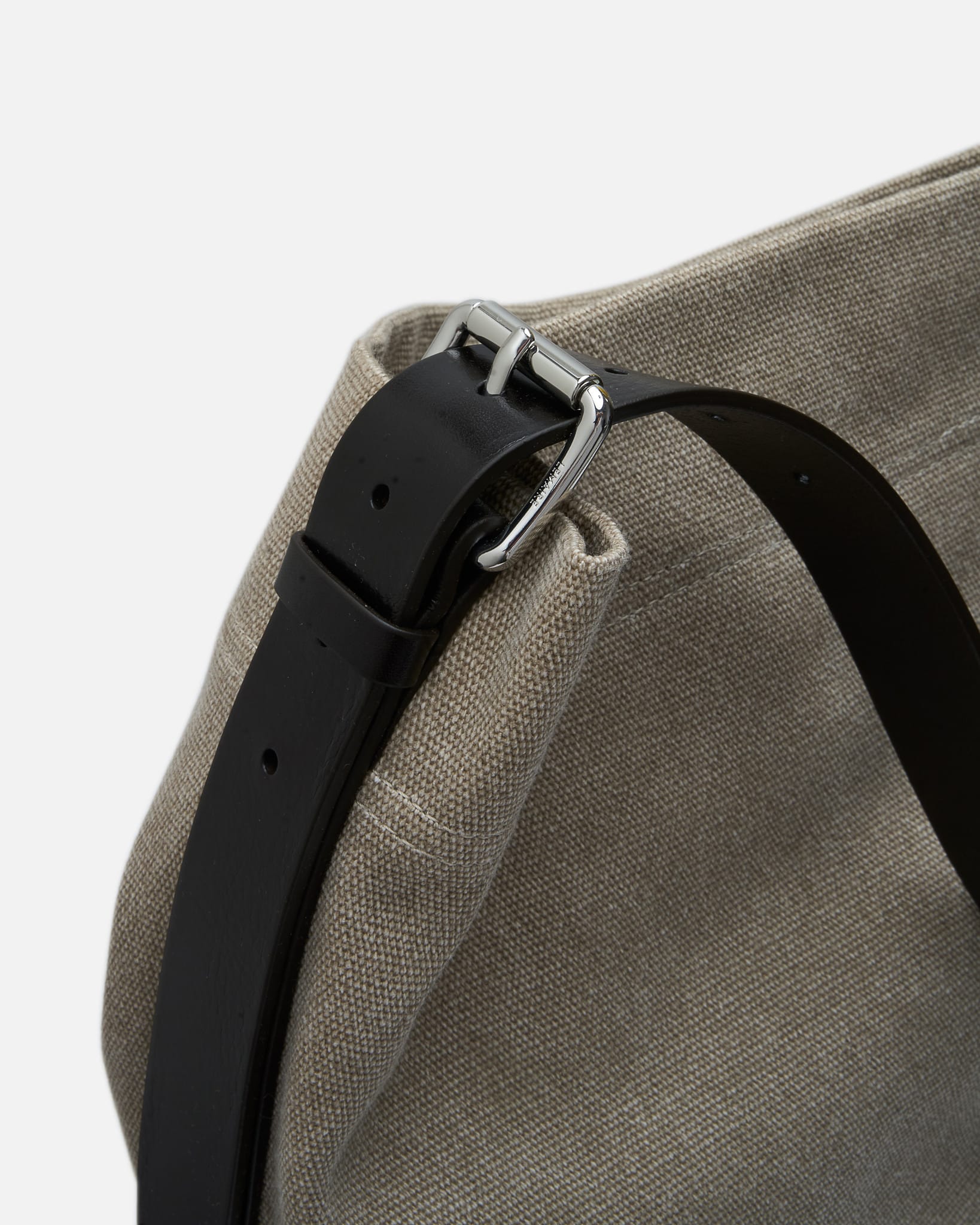 LEMAIRE Men's Bags OS Belted Tote Bag in Dark Linen