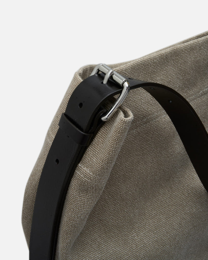 LEMAIRE Men's Bags OS Belted Tote Bag in Dark Linen