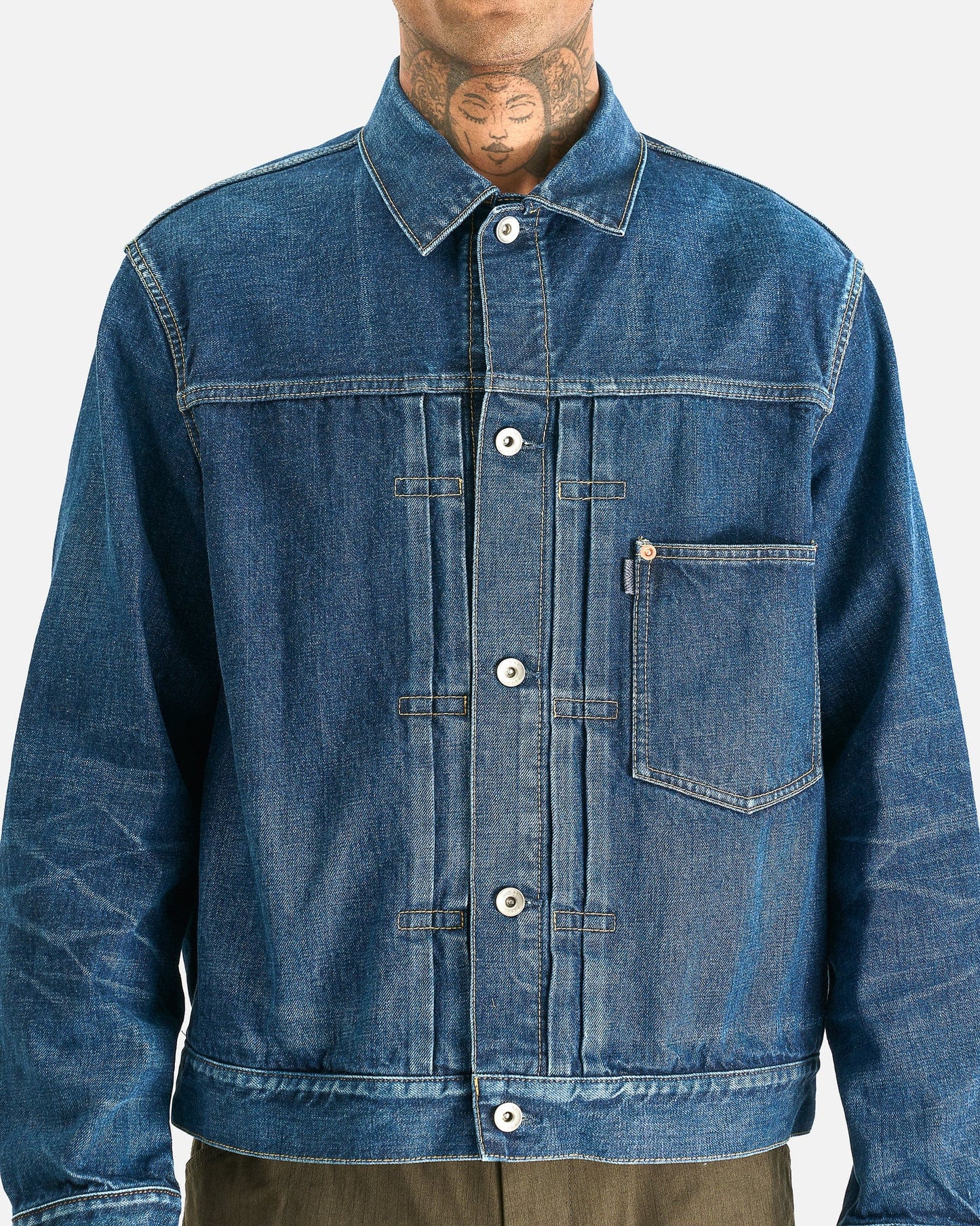 Sacai Men's Jackets BEYONDEXX Denim Jacket in Blue